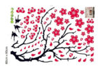 Blossom Red Branches And Birds Wall Stickers Xys8029 - Image 4