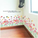 AY870 Little flowers Kids vinyl wall sticker for kids rooms home decor decals adesivos de parede stickers - Image 4