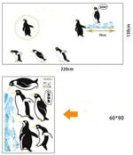 Penguin Pattern Wall Sticker for Kids Room ay1936 - Image 5