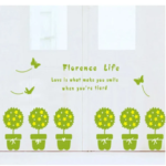 PVC Decorations with Novel Transparent Plant Designs for Living Rooms size 50x70 au7144 - Image 2