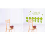 Ay7144 PVC Decorations with Novel Transparent Plant Designs for Living Rooms - Image 3