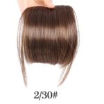 Aonmg Fake Fringe Fake bangs Clip Ons 6 Inch Short Straight Front Neat Wedding synthetic Hair Pieces Fake bangs For Women 4 6inches - Image 3