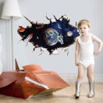 SK9066A 3D Space,The astronauts decorative wall stickers /wall decal - Image 3