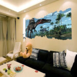 X002 Dinosaurs Wall Stickers for Kids Room Bedroom Nursery Background Mural Decor Removable Wall Decals - Image 4