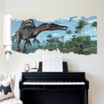 X002 Dinosaurs Wall Stickers for Kids Room Bedroom Nursery Background Mural Decor Removable Wall Decals - Image 5