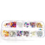Nail Rhinestones 3D Crystal AB Clear Nail Stones Gems Pearl DIY Nail Art Decorations -d4 - Image 2