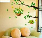 Home Centre Corsica - Green PVC Tree Detailed Wall Decal - 50x70cm, Standard - Image 4