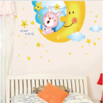 Big moon design of children room wall stickers ay9244 - Image 3