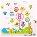 Big size transparent wall sticker, Ferris wheel design size 60x70  ay9251ab - Image 3