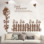 Bird's nest fence bedroom living room sofa background decoration beautification self-adhesive wall stickers - Image 4