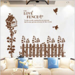 Bird's nest fence bedroom living room sofa background decoration beautification self-adhesive wall stickers - Image 3