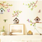 Birds nest on the branch wall sticker jm7203 - Image 2
