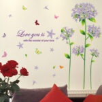 Blue Snowflake Wall Sticker Xh9259