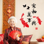 2D - chinese style carp fish wall art decoration removable sticker - Image 4