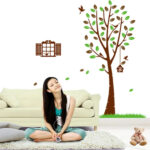 Flower Cane Sitting Room Background Can Remove Wall Sticker size ay90034 - Image 3