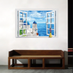 window wall stickers removable wall stickers living room sofa backdrop bedroom decorative painting landscapes - Image 2