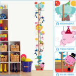 Kids Growth Chart Height Measurement Sticker Cute Animal for Kids Room School Decoration Wall Sticker - Image 2