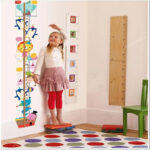 Kids Growth Chart Height Measurement Sticker Cute Animal for Kids Room School Decoration Wall Sticker - Image 3