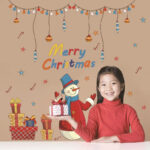 Christmas Color Cartoon Window Stickers Window Decoration Wall Stickers Glass Window Stickers - Image 3