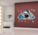 3D Creative Sharks Wall Stickers SK9023 - Image 2