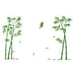 Creative Green Bamboo Wall Stickers Pastoral Style Plane Poster Decals Diy Removable Waterproof Wallpaper For Living Room Decor Xh0779 size 60x90  xh0779c - Image 3