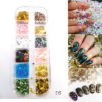 Nail Rhinestones 3D Crystal AB Clear Nail Stones Gems Pearl DIY Nail Art Decorations d2