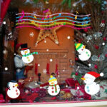 Wall Stickers Window Glass Festival Decals Music snowman Christmas Decorations xl838 - Image 2
