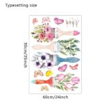 JM7355 Butterfly Flower Bedroom Living Room Sofa Background Wall Sticker - Multi-A - Image 5