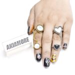 Punk Cool Hip Pop Rings Multi-layer Adjustable Chain Four Open Finger Rings Alloy Women Rotate Rings for Women Party Gift - Image 4