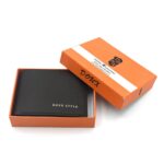 Leather wallet for Boys men in brown shade