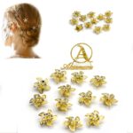 12 pcs 2020 New Women Metal Hair Clip Geometric Hairpin Gold Moon Round Hairgrip Barrette Girls Hair Accessories Styling Tools
