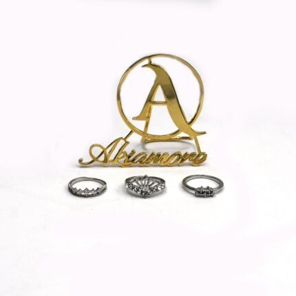 3 Pair 2020 Cross Silver Zircon Ring With Stone For Woman Girl For Women Ring Wedding Ring