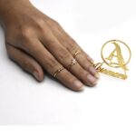 3 Pair Female Golden Party Ring Set Fashion  Round Engagement Rings For Women - Image 6