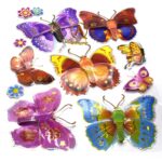 Pack of 8 7d muti &colorful butterflies - Image 2