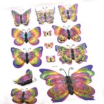 Pack of 10 colorful butterflies - Image 2