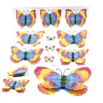 Pack of 10 colorful butterflies - Image 3