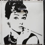 Audrey Hupburn Monroe Wall Sticker Decoration size 60x90 xy1041 - Image 3