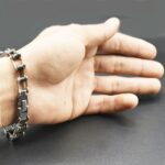 Men Bike Bicycle Motorcycle Chain Bracelet Bangle Punk Titanium Steel Bracelet Men Bangle - Silver btfrsra4i-d - Image 2