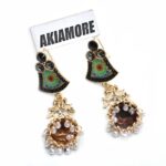 Fashion Colorful Tassel Indian Jhumka Earrings For Women Ethnic Vintage Gold Alloy Oxidized Bell Dangle Earrings - Image 2