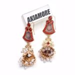 Fashion Colorful Tassel Indian Jhumka Earrings For Women Ethnic Vintage Gold Alloy Oxidized Bell Dangle Earrings - Image 10
