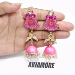 Fashion Colorful Tassel Indian Jhumka Earrings For Women Ethnic Vintage Gold Alloy Oxidized Bell Dangle Earrings - Image 13