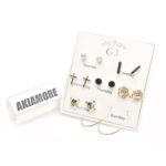 Pairs Classic Fashion Color CZ Element Stud Earrings for Women