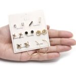 Pairs Classic Fashion Color CZ Element Stud Earrings for Women - Image 2