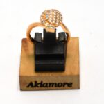 gold platted stylish zarcon ring