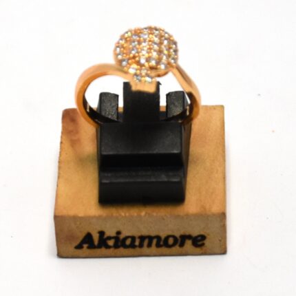 gold platted stylish zarcon ring