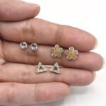 3 Pairs/Set Gold Color Twisted Irregular Earrings  Geometric Earrings for Women Minimalist Small Earrings - Image 4