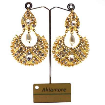 antique golden beautiful earrings