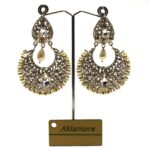 antique silver beautiful earrings - Image 2