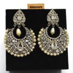 antique silver beautiful earrings - Image 3