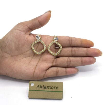 beautiful earrings golden